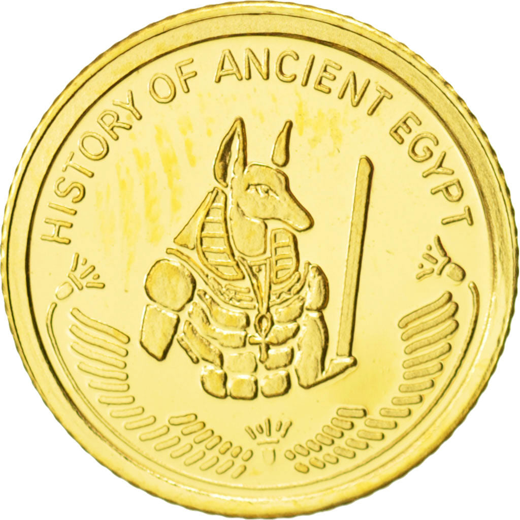 Fiji, Elizabeth II, 10 Dollars, 2010, Anubis MS(65-70), Gold, KM:297