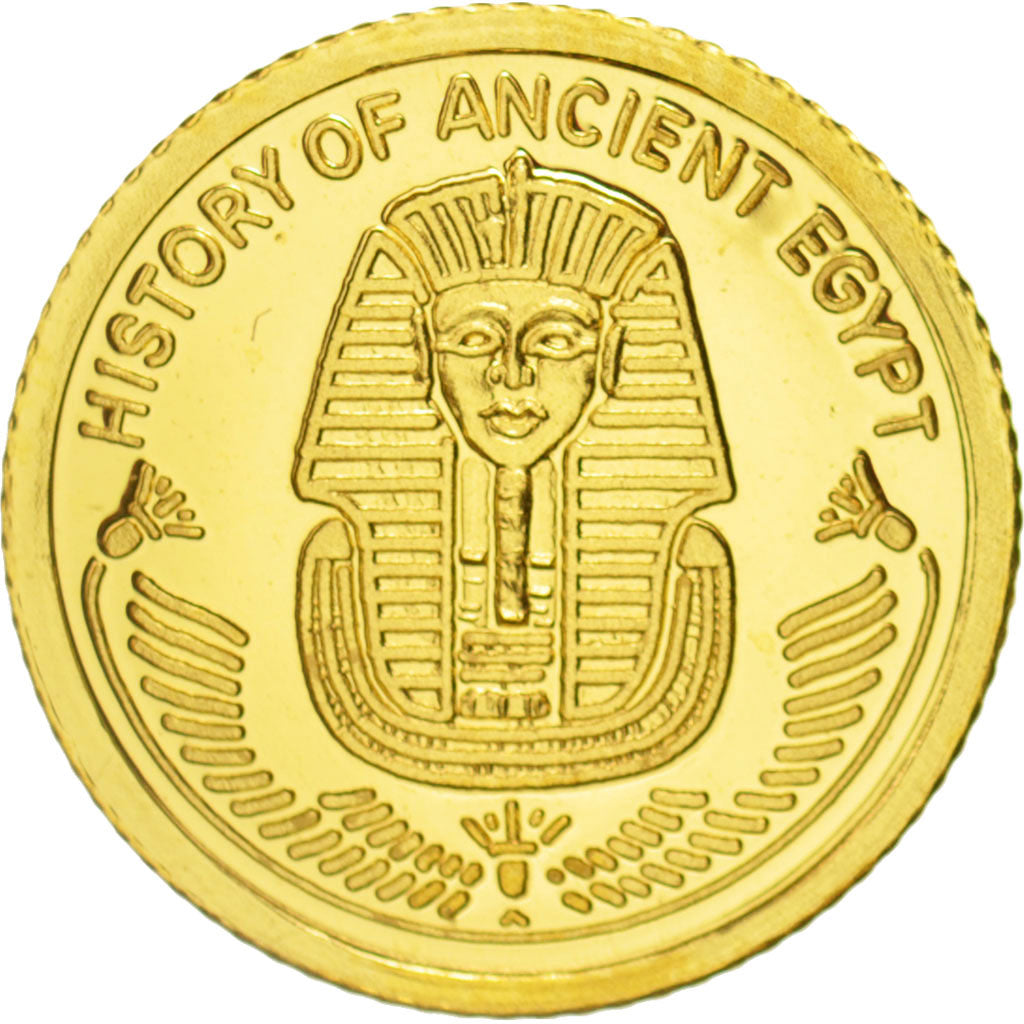 Fiji, Elizabeth II, 10 Dollars, 2010, Touthankamon MS(65-70), Gold, KM:296
