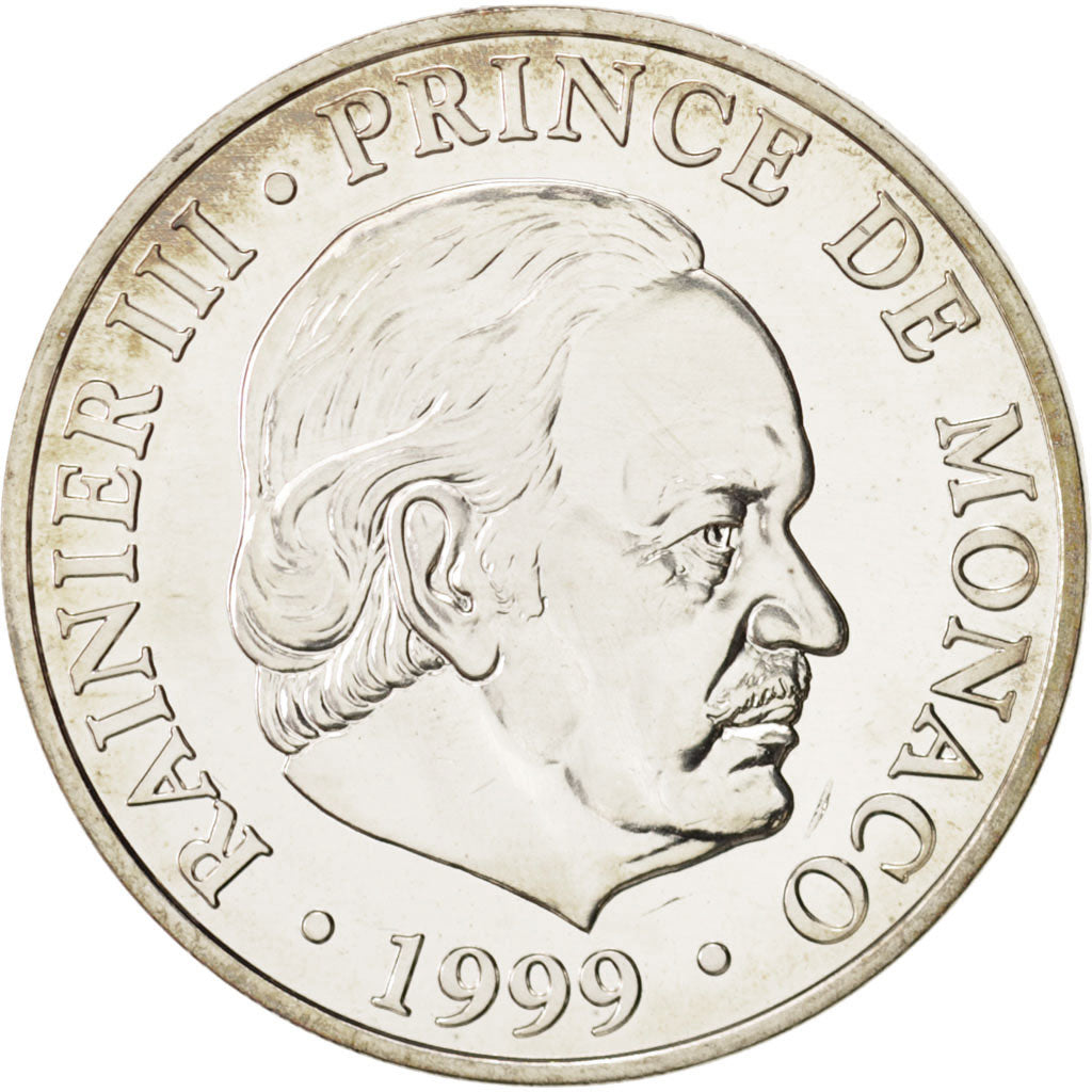 Moneta, Monaco, Rainier III, 100 Francs, 1999, Paris, SPL, Argento, KM:175