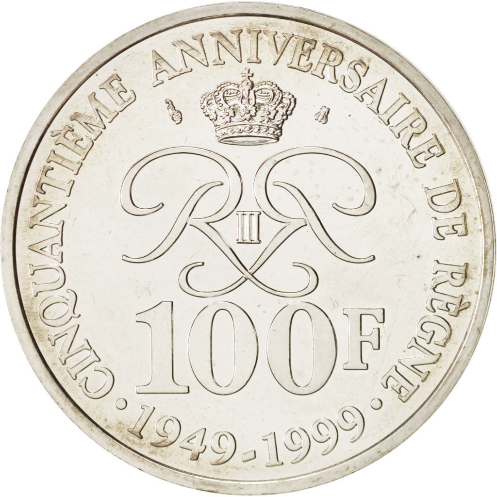 Moneta, Monaco, Rainier III, 100 Francs, 1999, Paris, SPL, Argento, KM:175