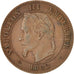 Moneda, Francia, Napoleon III, Napoléon III, 2 Centimes, 1862, Strasbourg, MBC