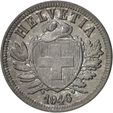 Coin, Switzerland, 2 Rappen, 1946, Bern, AU(55-58), Zinc, KM:4.2b