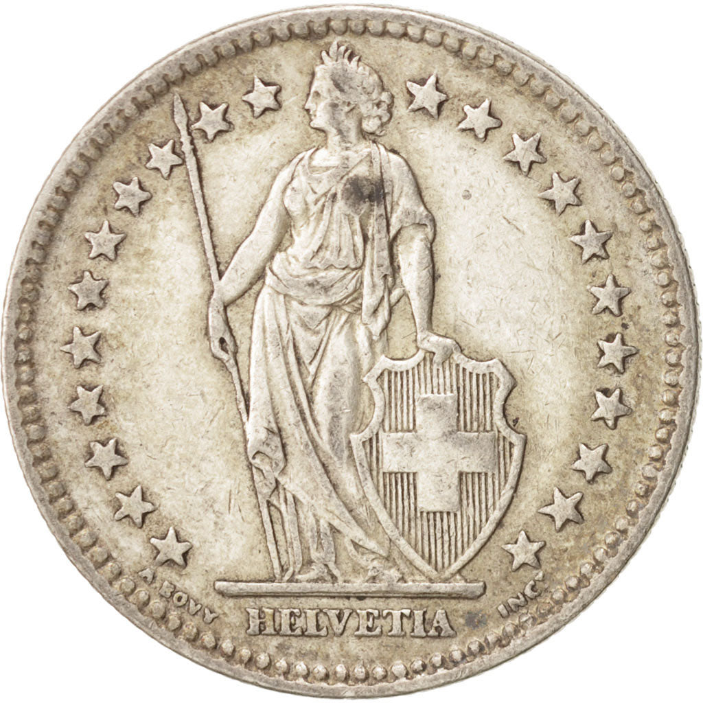 Münze, Schweiz, 2 Francs, 1941, Bern, SS, Silber, KM:21