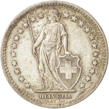Svizzera, 2 Francs, 1948, Bern, MB+, Argento, KM:21