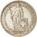Svizzera, 2 Francs, 1948, Bern, MB+, Argento, KM:21
