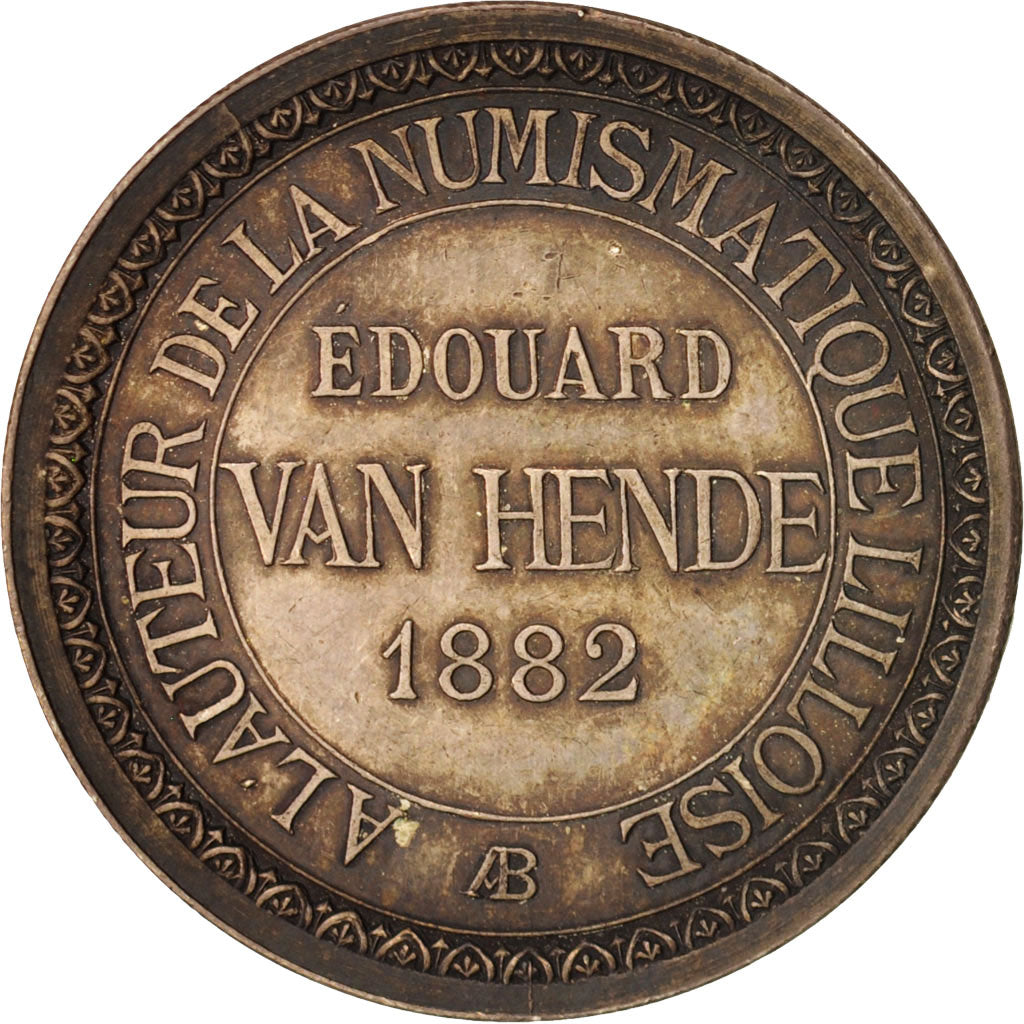 Frankrijk, Token, Ville de Lille, Numismatique Lilloise, Van Hende, 1882, PR+