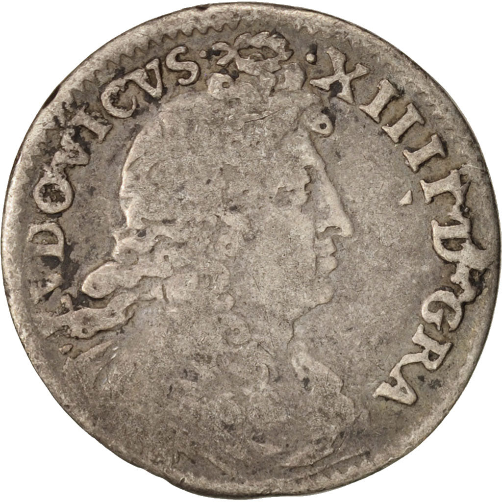 Monnaie, France, Louis XIV, 4 Sols dits « des Traitants », 4 Sols, 1676