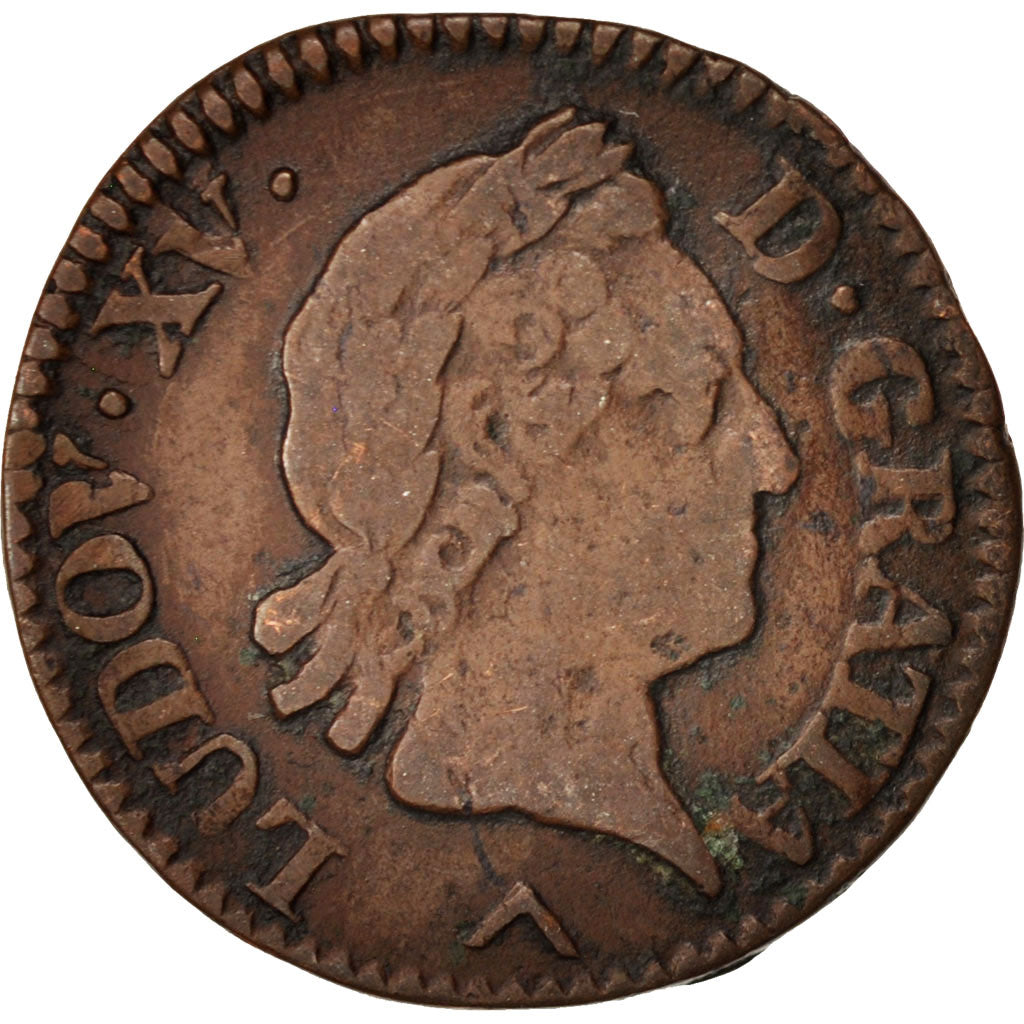 Coin, France, Louis XV, Liard à la vieille tête, Liard, 1770, Lille