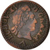 France, Louis XV, Liard à la vieille tête, Liard, 1773, Lille, VF(20-25)