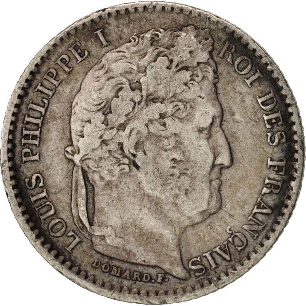 Francia, Louis-Philippe, 25 Centimes, 1847, Paris, MB, Argento, KM:755.1, Gad...