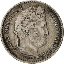 Francia, Louis-Philippe, 25 Centimes, 1847, Paris, MB, Argento, KM:755.1, Gad...