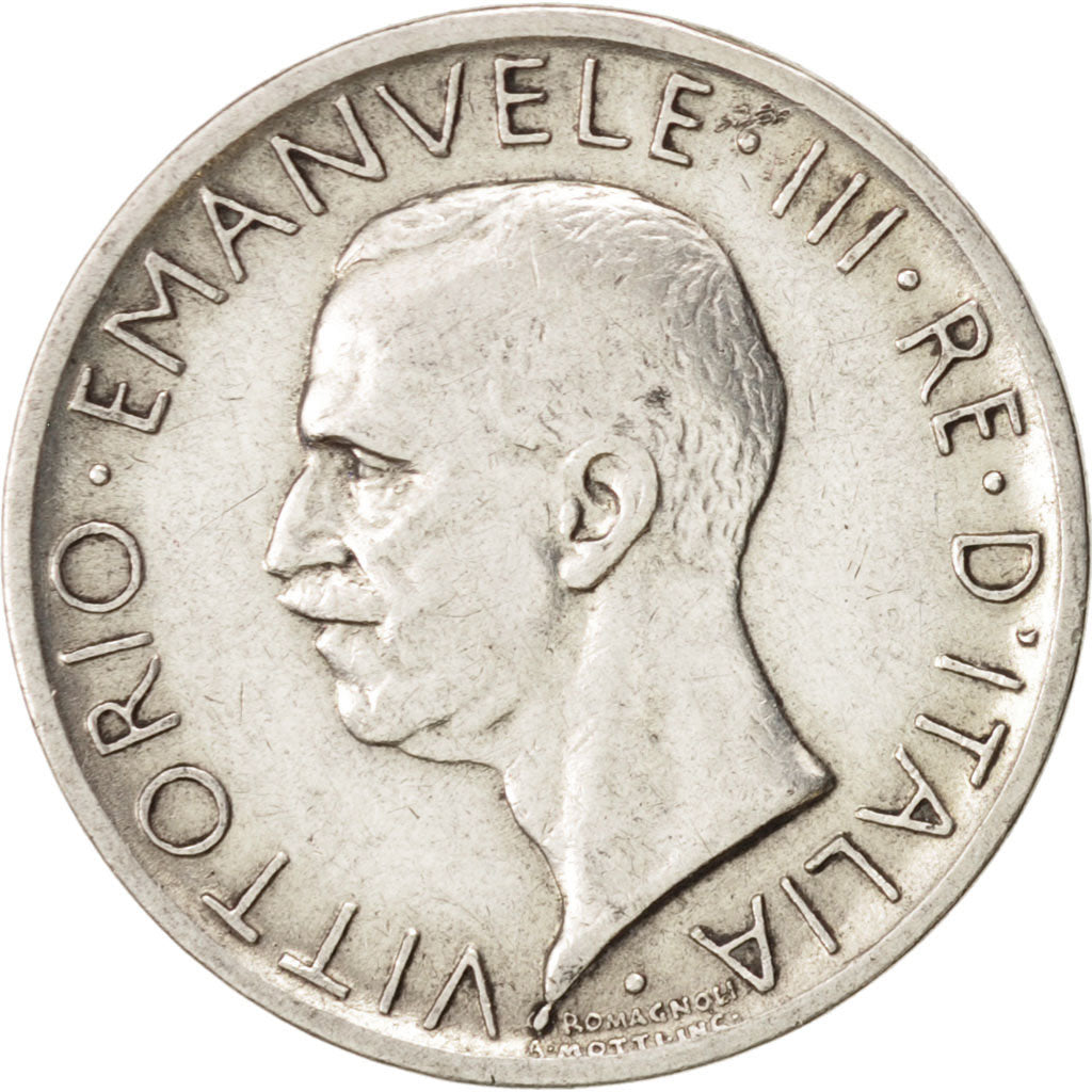 Italien, Vittorio Emanuele III, 5 Lire, 1927, Rome, SS, Silber, KM:67.1