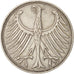 GERMANY - FEDERAL REPUBLIC, 5 Mark, 1951, Munich, AU(50-53), Silver, KM:112.1