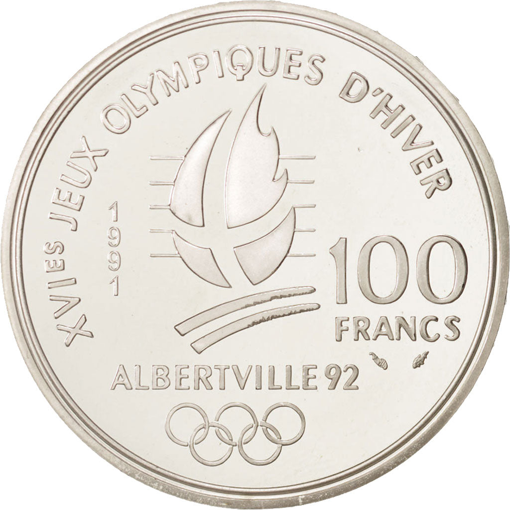 Coin, France, 100 Francs, 1991, Paris, MS(65-70), Silver, KM:994, Gadoury:14