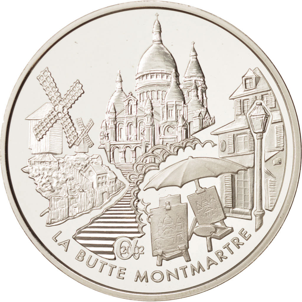 France, 1-1/2 Euro, 2002, MS(65-70), Silver, KM:1307