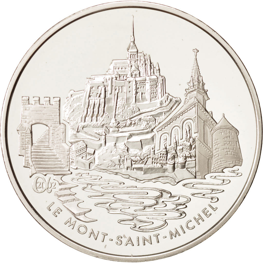 France, 1-1/2 Euro, 2002, MS(65-70), Silver, KM:1305