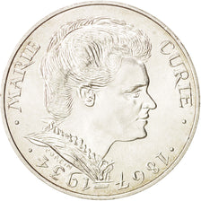 Munten, Frankrijk, Marie Curie, 100 Francs, 1984, Paris, UNC, Zilver, KM:955