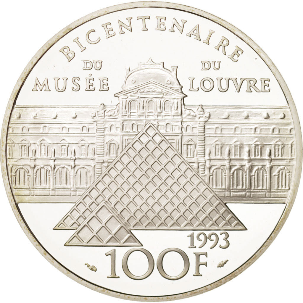 France, 100 Francs, 1993, MS(65-70), Silver, KM:1020