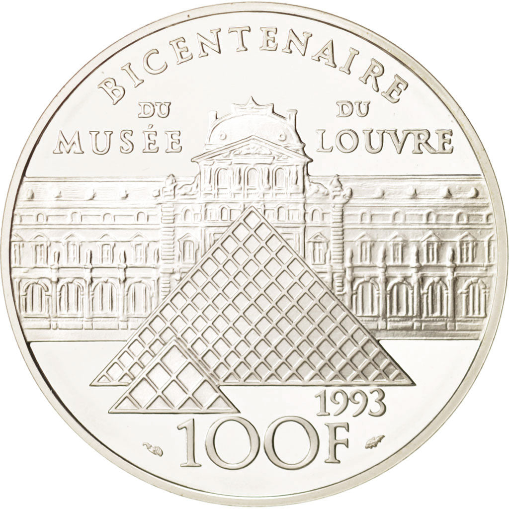 France, 100 Francs, 1993, Liberty, Silver, Proof, KM:1018.2