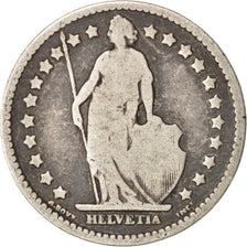 Suiza, Franc, 1875, Bern, BC, Plata, KM:24