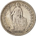 Moneta, Svizzera, Franc, 1909, Bern, MB+, Argento, KM:24
