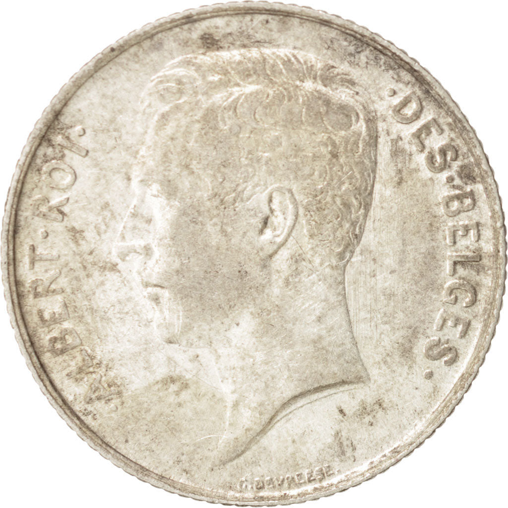 Coin, Belgium, Franc, 1913, AU(55-58), Silver, KM:72