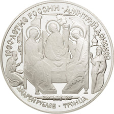 RUSSIA, 3 Roubles, 1996, Leningrad, KM #478, MS(65-70), Silver, 34.68