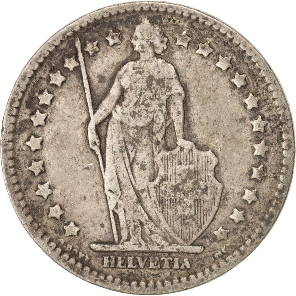 Switzerland, Franc, 1912, Bern, VF(30-35), Silver, KM:24