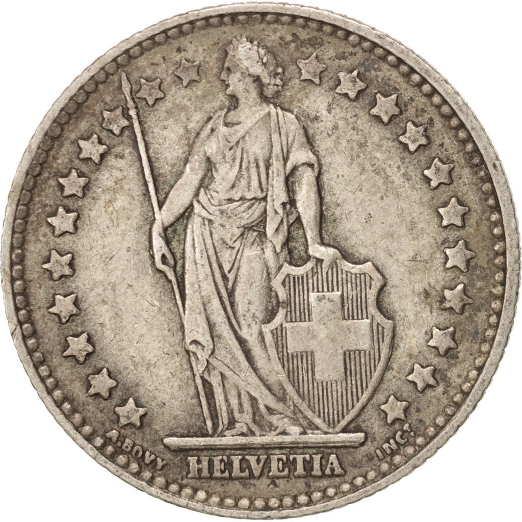 Coin, Switzerland, Franc, 1939, Bern, EF(40-45), Silver, KM:24