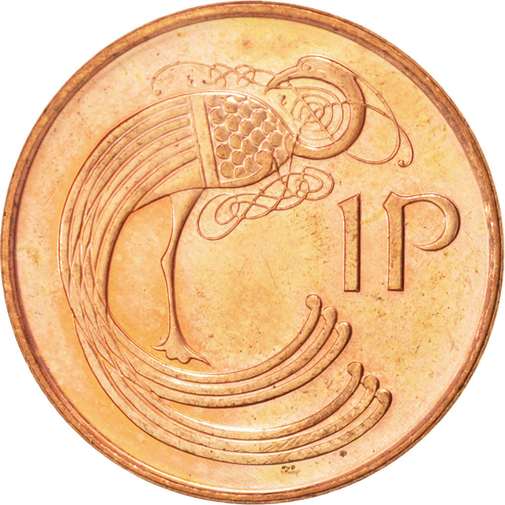 Coin, IRELAND REPUBLIC, Penny, 1996, AU(55-58), Copper Plated Steel, KM:20a