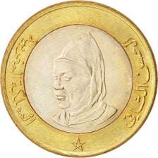 Moneta, Marocco, al-Hassan II, 10 Dirhams, 1995, Paris, SPL, Bi-metallico, KM:92
