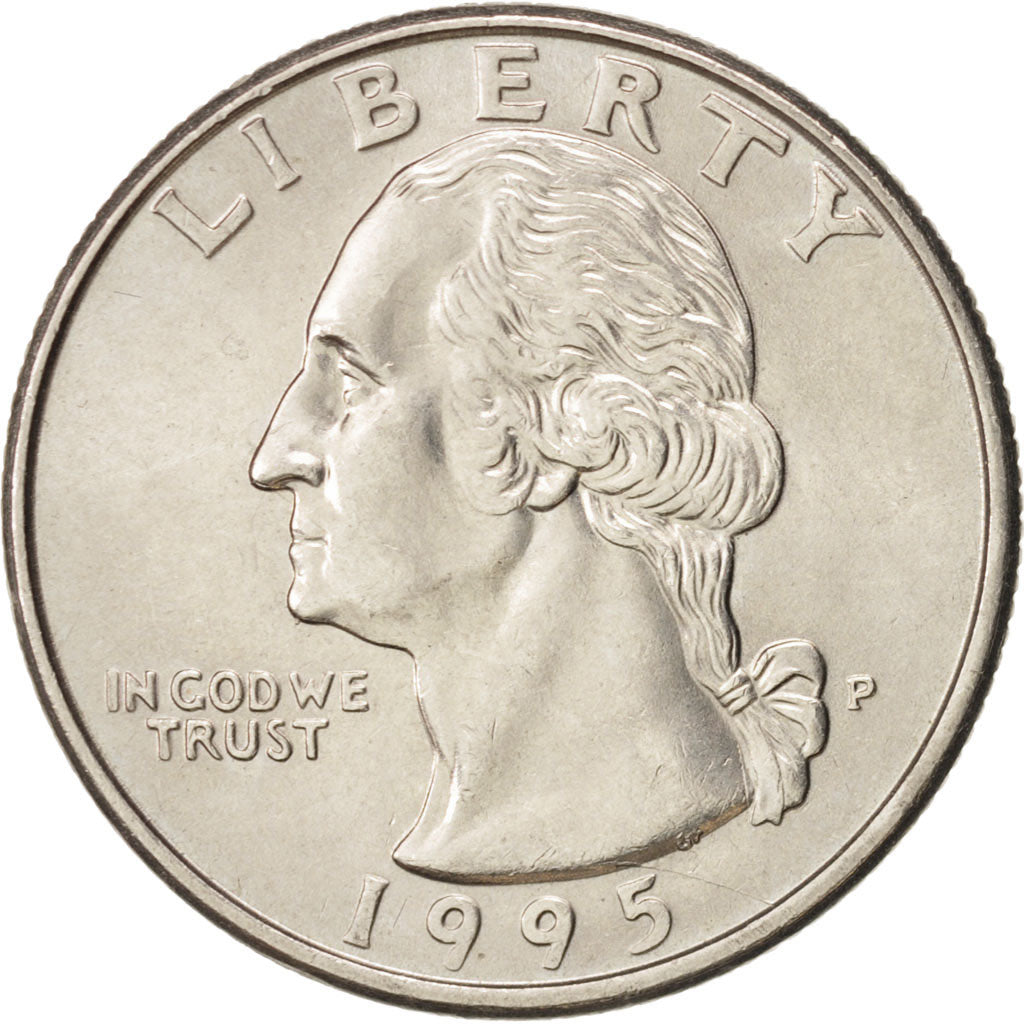 Coin, United States, Washington Quarter, Quarter, 1995, U.S. Mint, Philadelphia