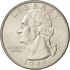 Coin, United States, Washington Quarter, Quarter, 1995, U.S. Mint, Philadelphia