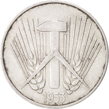 Monnaie, GERMAN-DEMOCRATIC REPUBLIC, 10 Pfennig, 1953, Berlin, TTB+, Aluminium