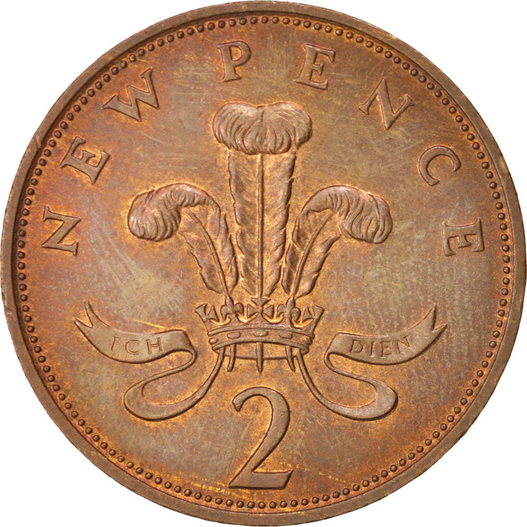 Münze, Großbritannien, Elizabeth II, 2 New Pence, 1978, VZ, Bronze, KM:916