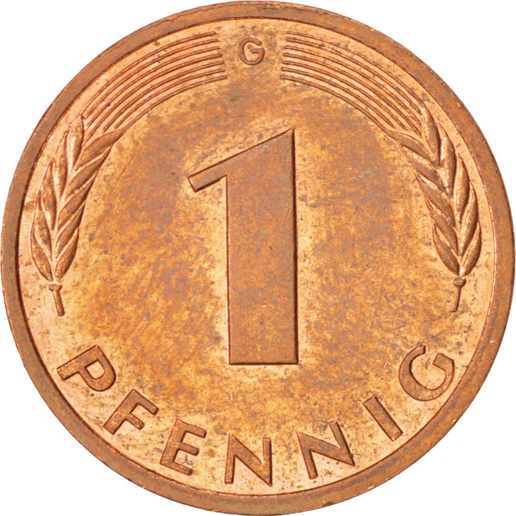 Monnaie, République fédérale allemande, Pfennig, 1996, Karlsruhe, TTB+