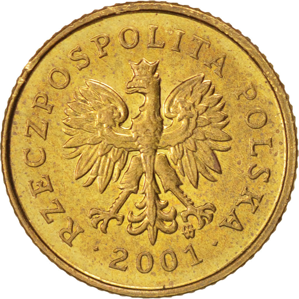 Monnaie, Pologne, Grosz, 2001, Warsaw, SUP+, Laiton, KM:276