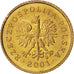 Monnaie, Pologne, Grosz, 2001, Warsaw, SUP+, Laiton, KM:276