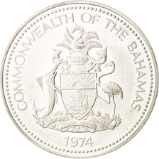 Bahamas, Elizabeth II, 2 Dollars, 1974, Franklin Mint, U.S.A., SUP, Argent