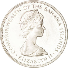 Bahamas, Elizabeth II, Dollar, 1973, Franklin Mint, U.S.A., AU(55-58), Silver