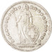 Münze, Schweiz, 2 Francs, 1944, Bern, SS+, Silber, KM:21