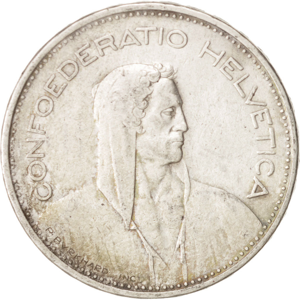 Switzerland, 5 Francs, 1935, Bern, VF(30-35), Silver, KM:40