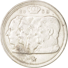 Coin, Belgium, 100 Francs, 100 Frank, 1950, AU(50-53), Silver, KM:138.1