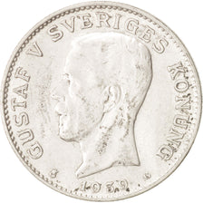 Sweden, Gustaf V, Krona, 1939, AU(55-58), Silver, KM:786.2