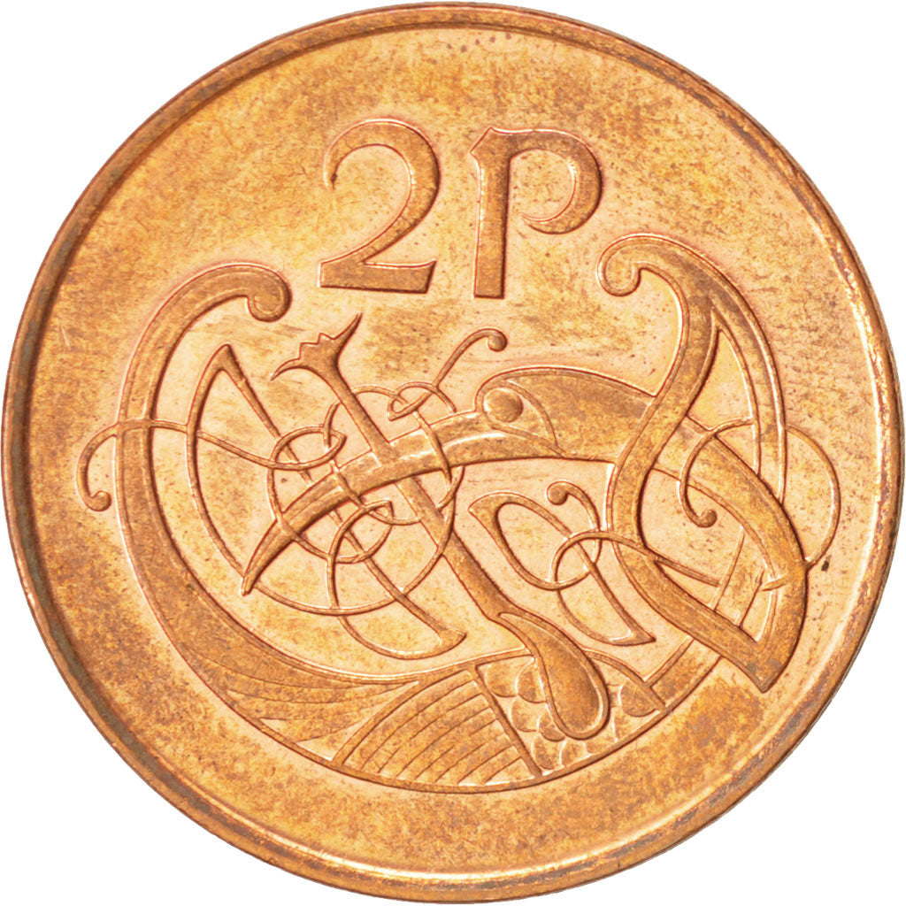 IRELAND REPUBLIC, 2 Pence, 1998, AU(55-58), Copper Plated Steel, KM:21a
