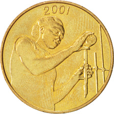 West African States, 25 Francs, 2001, Paris, AU(55-58), Aluminum-Bronze, KM:9