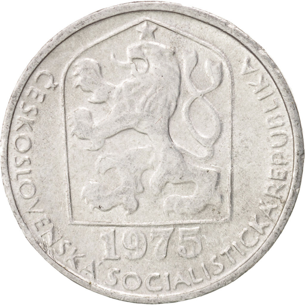 Moneta, Cecoslovacchia, 10 Haleru, 1975, SPL, Alluminio, KM:80