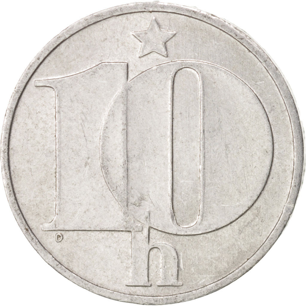 Moneta, Cecoslovacchia, 10 Haleru, 1975, SPL, Alluminio, KM:80
