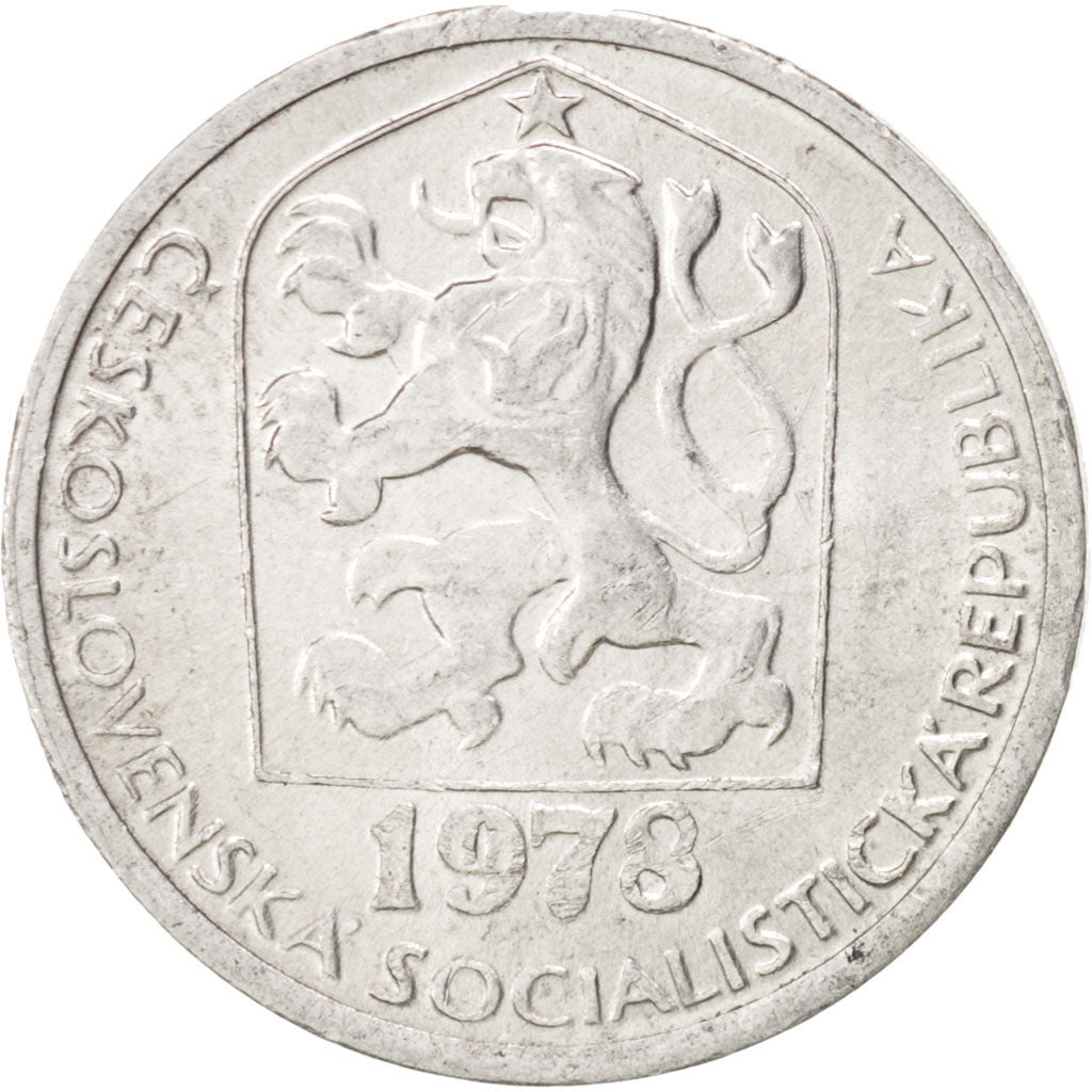 Coin, Czechoslovakia, 10 Haleru, 1978, MS(63), Aluminum, KM:80