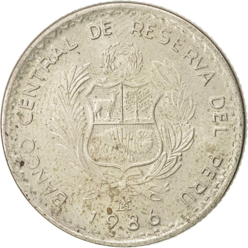Moneda, Perú, Inti, 1986, Lima, EBC, Cobre - níquel, KM:296